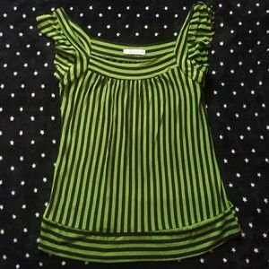 Green and black tank